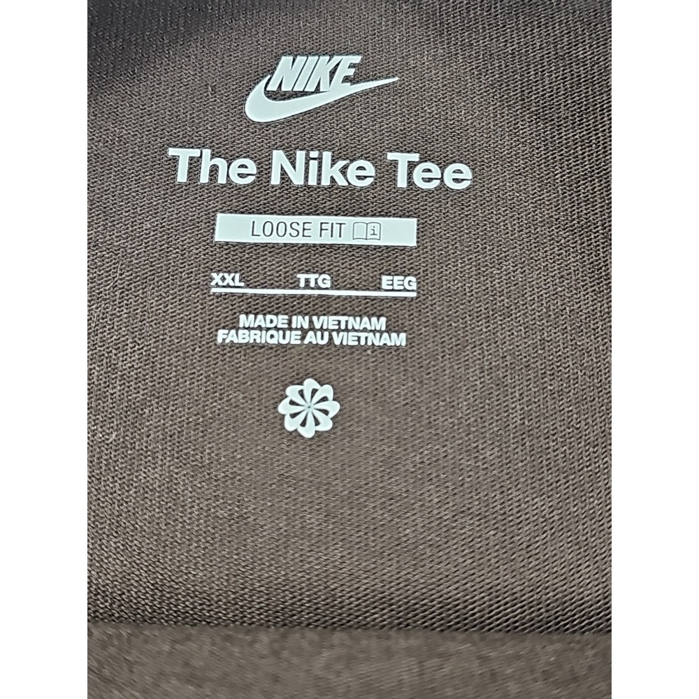 Nike Air Inc Long Sleeve Graphic Tee Brown 100%‎ Cotton Mens Size XXL - Picture 5 of 13